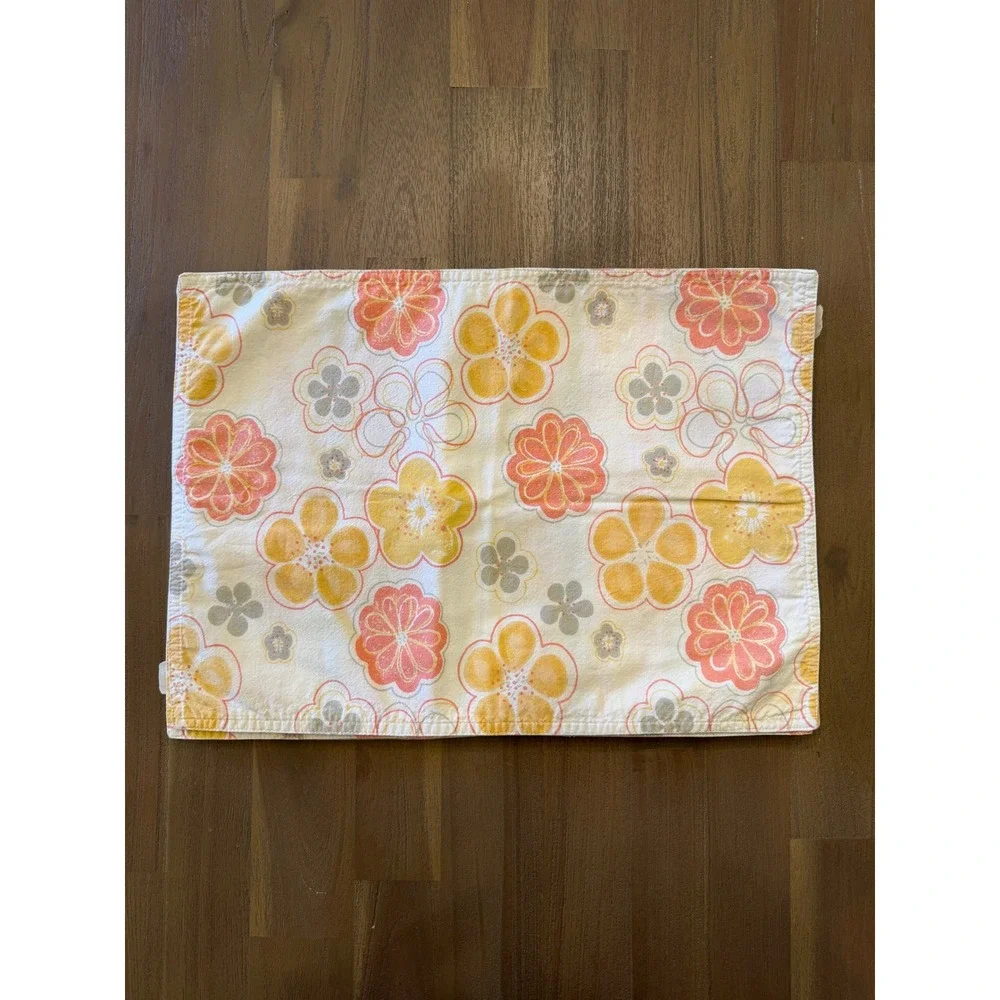 Set‎ of 6 Placemats Floral Stripe Reversible Kitchen Dining Table Decor